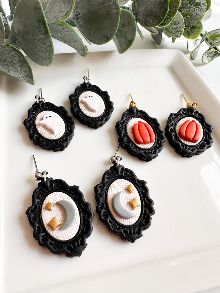 Black Frame Earrings