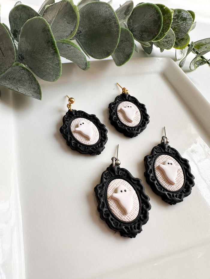 Black Frame Earrings