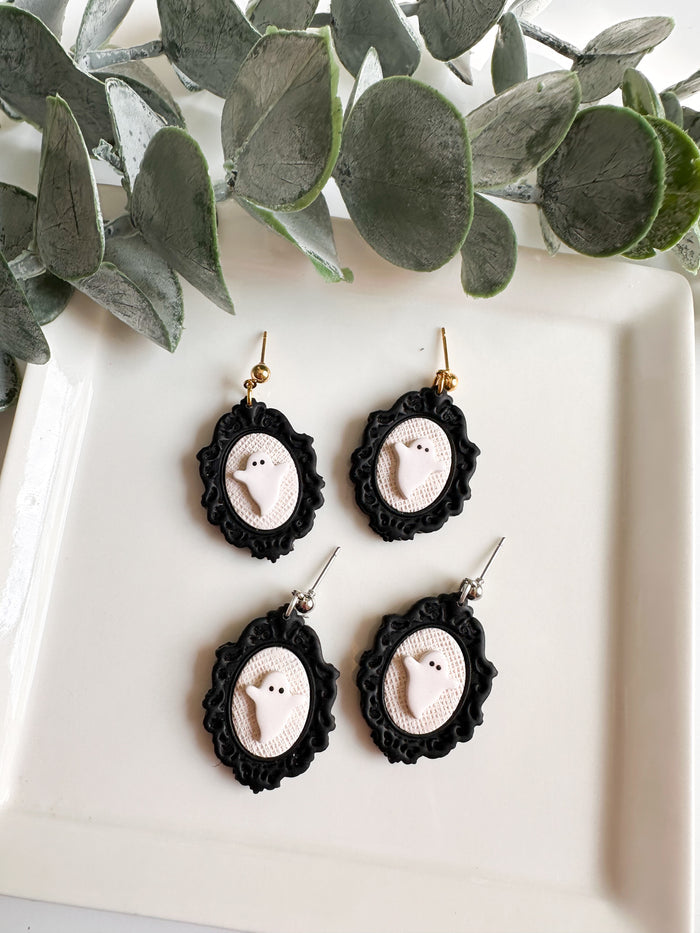 Black Frame Earrings