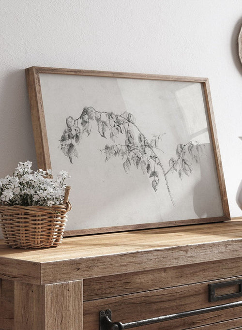 "Blackberry" Branch Sketch Art Print_Sugar & Canvas_Andrew Fisher Bunner