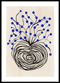 Blue Flowers in Abstract Vase Art Print_Sugar & Canvas_Sugar & Canvas