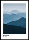 Blue Mountains Color Card Art Print_Sugar & Canvas