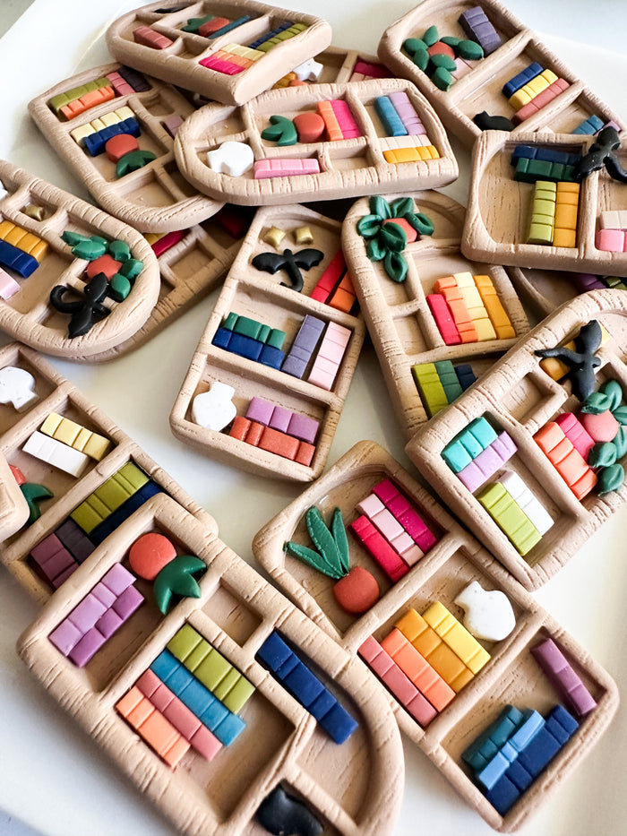 Bookshelf Earrings