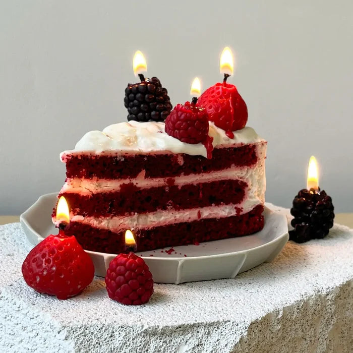 Candleberries-  Berry-Shaped Cake Candles (Set of 14)