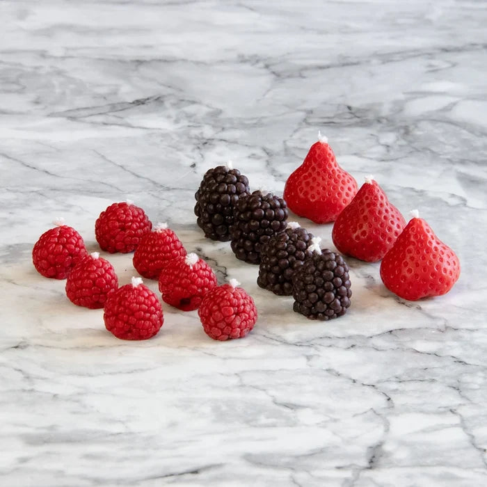Candleberries-  Berry-Shaped Cake Candles (Set of 14)