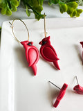 Cardinal Earrings