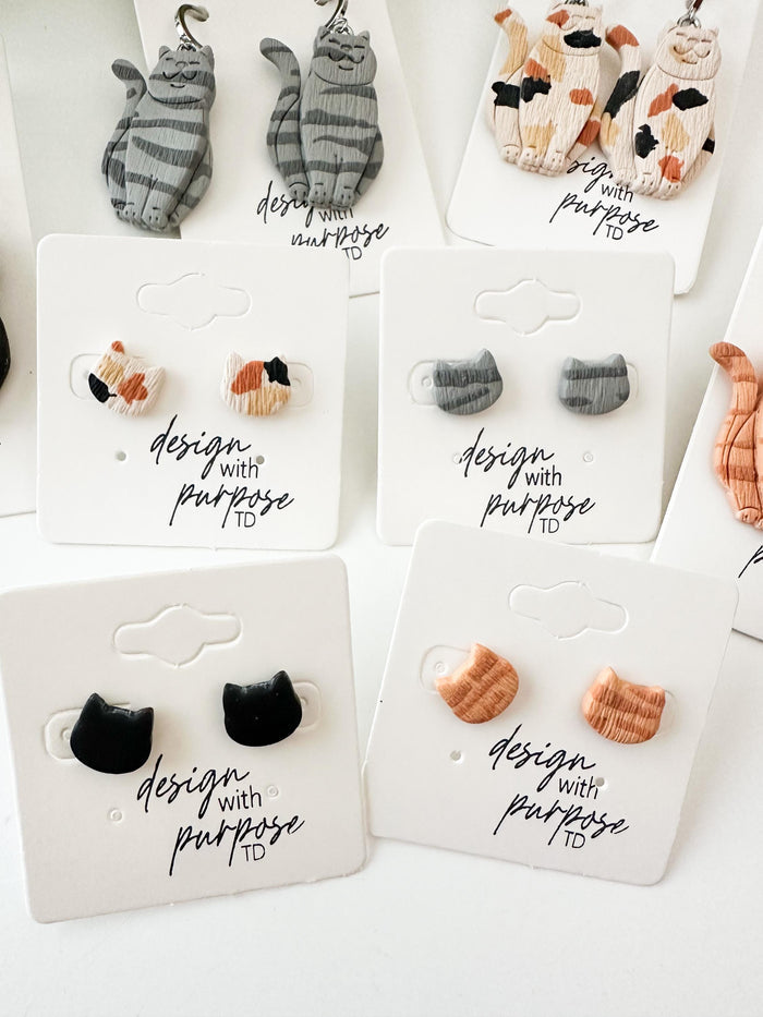 Cat Dangle Earrings