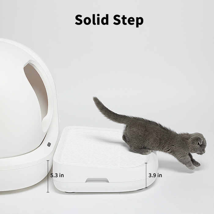 Cat Litter Ramp providing a solid and stable step to help cats step down comfortably, minimizing litter tracking