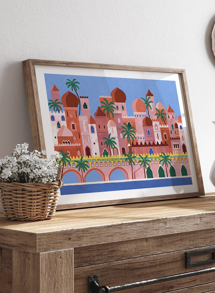 Ceyda Alasar - Arabian Fantasy City Art Print_Sugar & Canvas_Ceyda Alasar