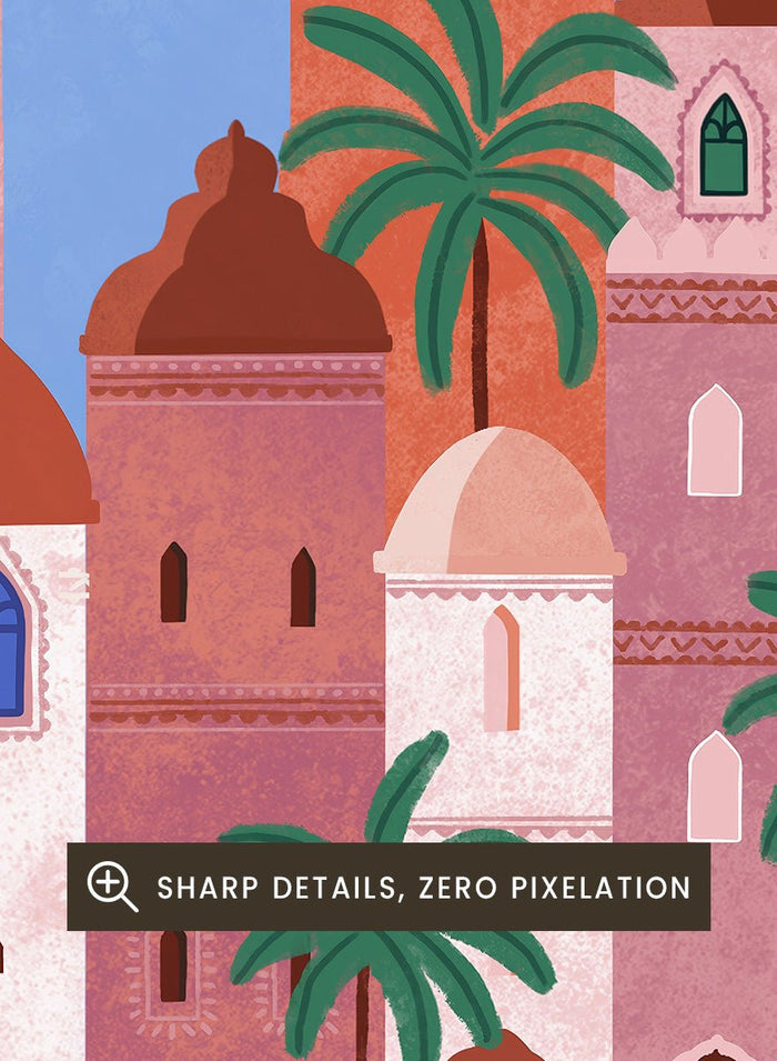 Ceyda Alasar - Arabian Fantasy City Art Print_Sugar & Canvas_Ceyda Alasar
