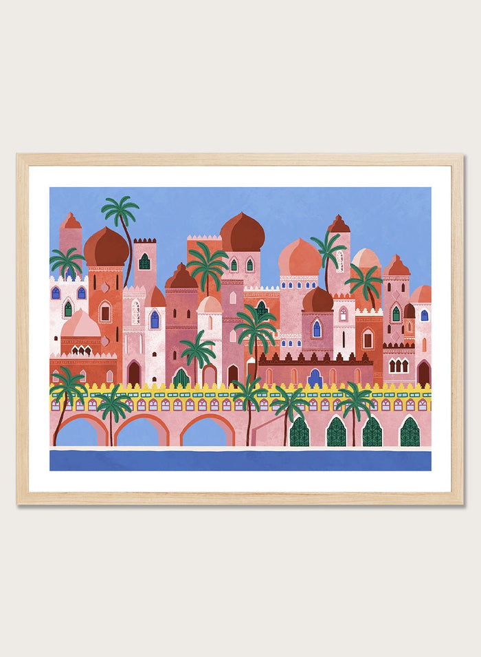 Ceyda Alasar - Arabian Fantasy City Art Print_Sugar & Canvas_Ceyda Alasar