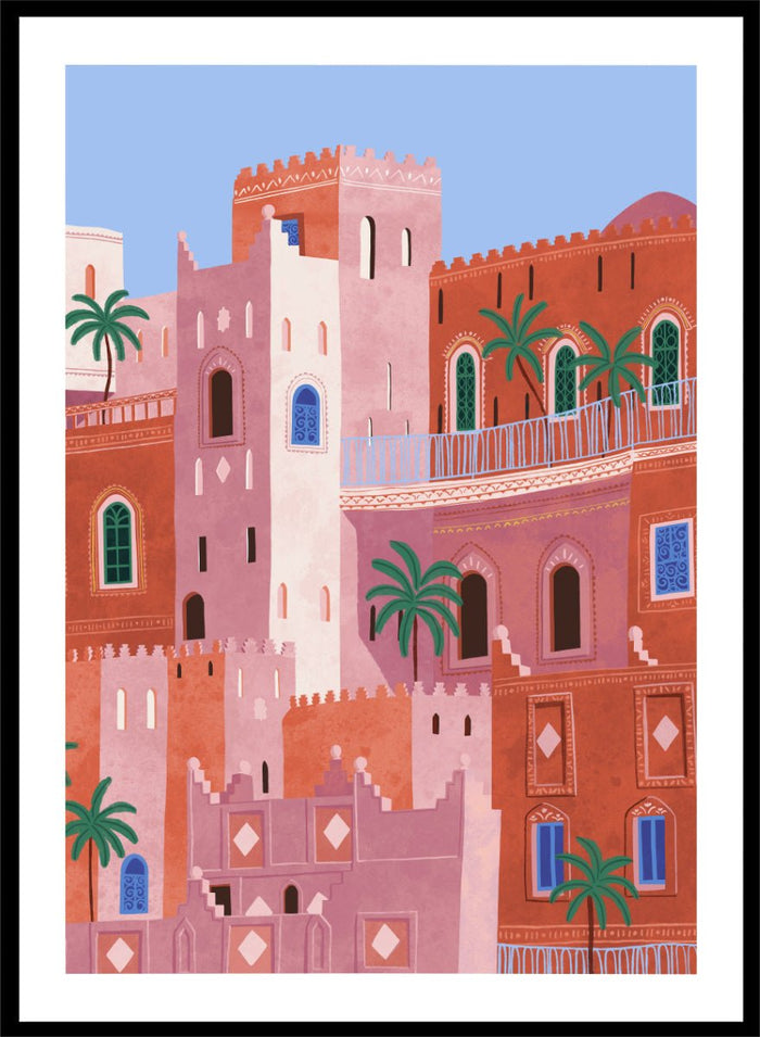 Ceyda Alasar - Vibrant Moroccan City Art Print_Sugar & Canvas_Ceyda Alasar