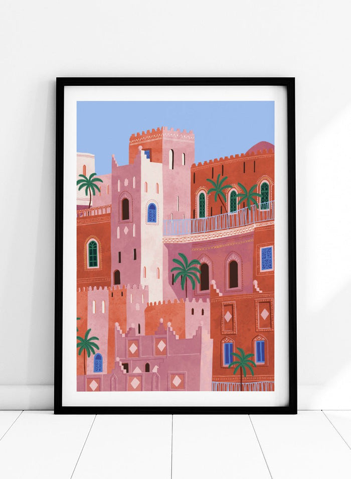 Ceyda Alasar - Vibrant Moroccan City Art Print_Sugar & Canvas_Ceyda Alasar
