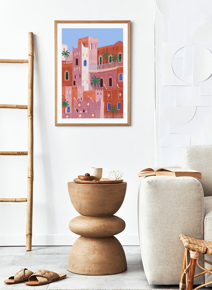 Ceyda Alasar - Vibrant Moroccan City Art Print_Sugar & Canvas_Ceyda Alasar