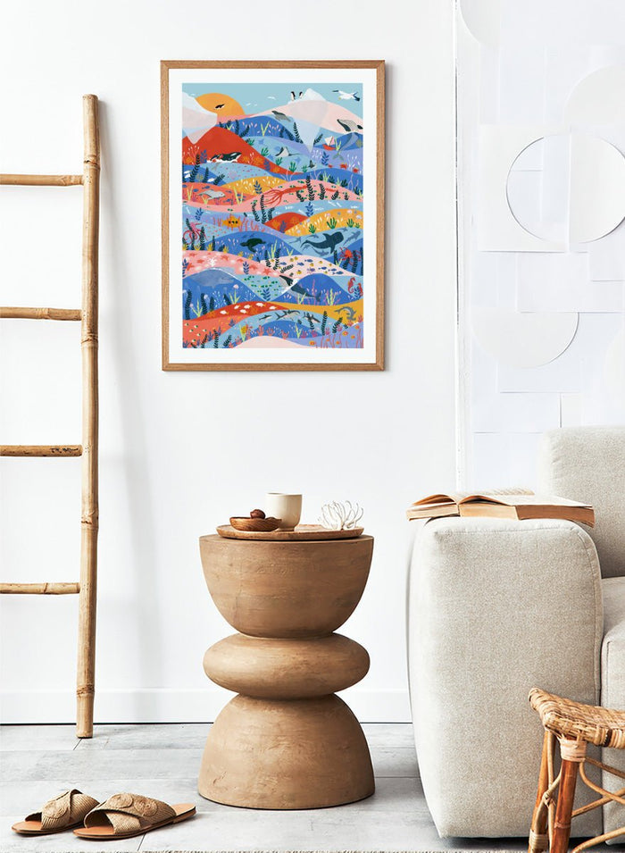 Ceyda Alasar - Vibrant Ocean Life Art Print_Sugar & Canvas_Ceyda Alasar