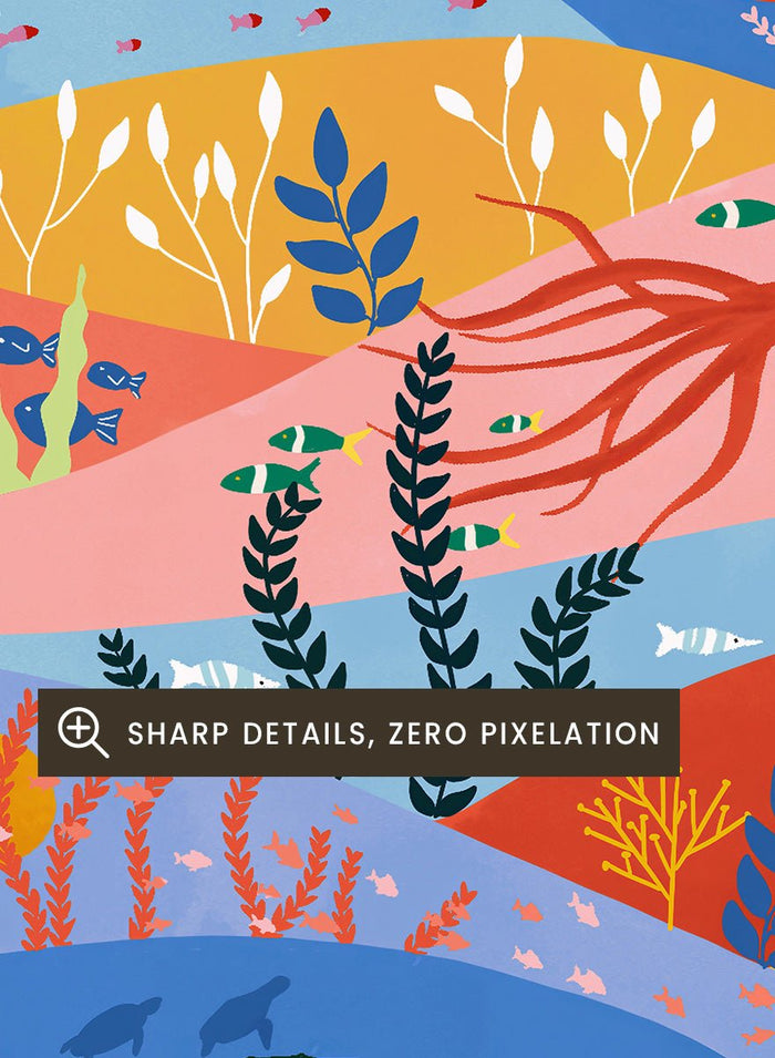 Ceyda Alasar - Vibrant Ocean Life Art Print_Sugar & Canvas_Ceyda Alasar