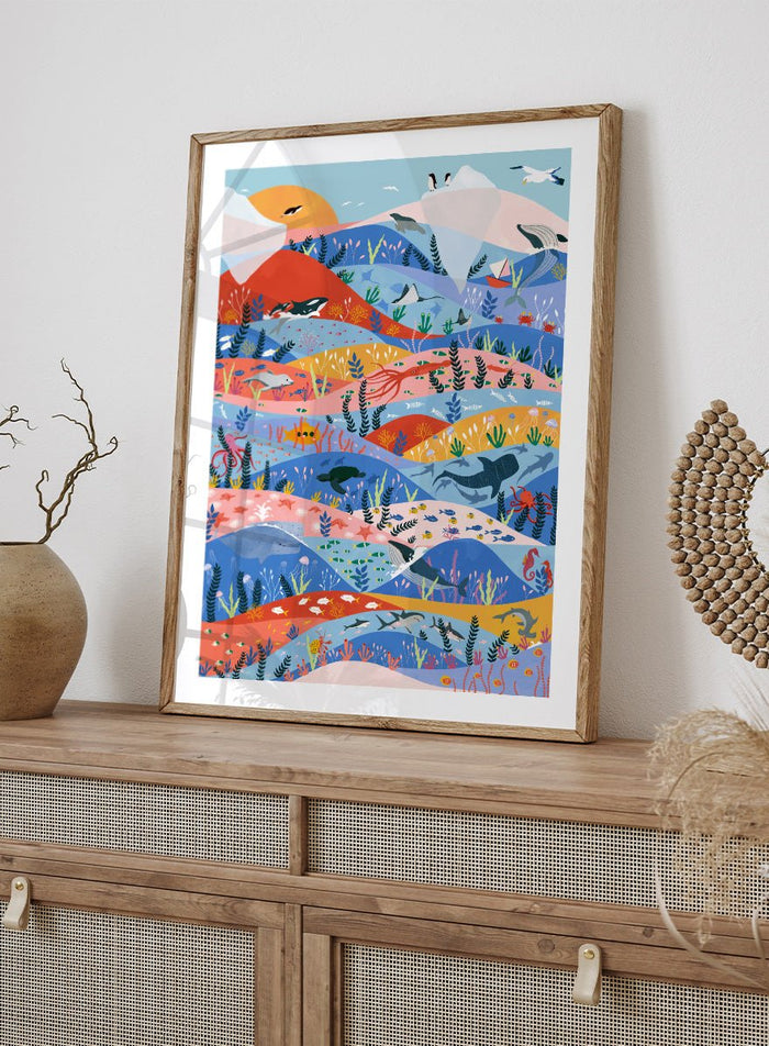 Ceyda Alasar - Vibrant Ocean Life Art Print_Sugar & Canvas_Ceyda Alasar