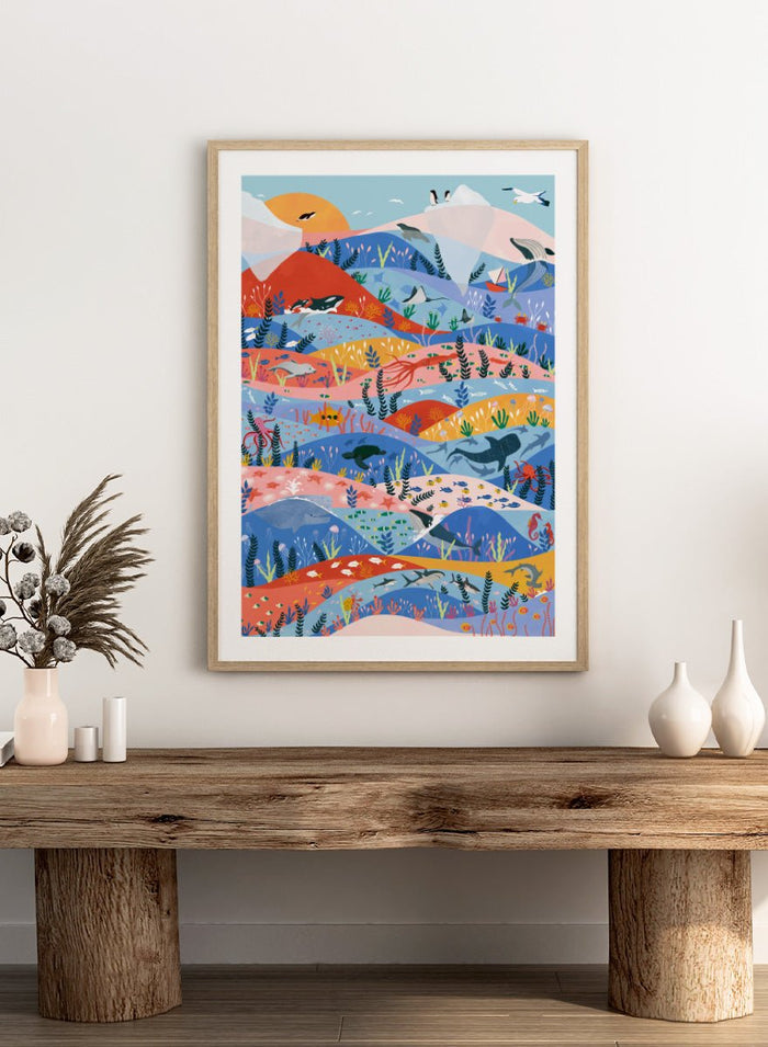Ceyda Alasar - Vibrant Ocean Life Art Print_Sugar & Canvas_Ceyda Alasar