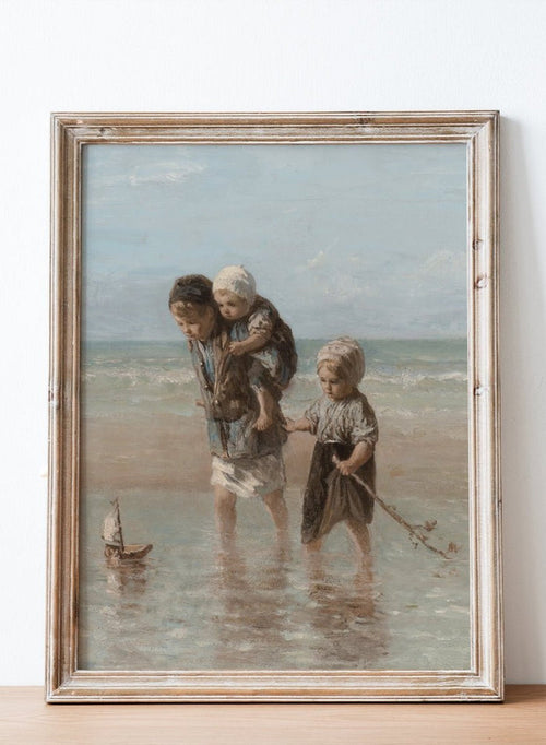 "Children of the Sea" Art Print_Sugar & Canvas_Jozef Israels