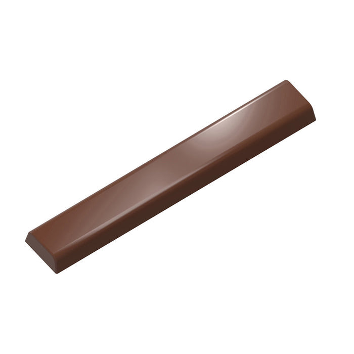 Chocolate World Baton – Pain au Chocolat polycarbonate chocolate mold 12142CW with 18 cavities, professional Belgian confectionery mold for bonbons and pralines, clear polycarbonate baton – pain au chocolat chocolate mould 12142CW