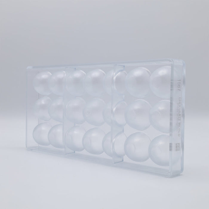 Chocolate World BE Tjokolate Polycarbonate Chocolate Mold – ~1.97 x 1.18 x 0.31 in, 15 Cavities