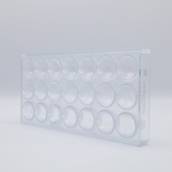 Chocolate World BE Tjokolate Polycarbonate Chocolate Mold – ~1.97 x 1.18 x 0.31 in, 15 Cavities
