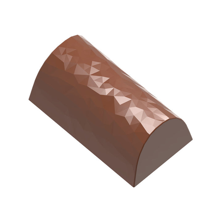 Chocolate World Buche Facet polycarbonate chocolate mold 1930CW with 24 cavities, professional Belgian confectionery mold for bonbons and pralines, clear polycarbonate buche facet chocolate mould 1930CW