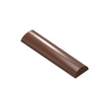 Chocolate World Buche Smooth polycarbonate chocolate mold 1908CW with 7 cavities, professional Belgian confectionery mold for bonbons and pralines, clear polycarbonate buche smooth chocolate mould 1908CW