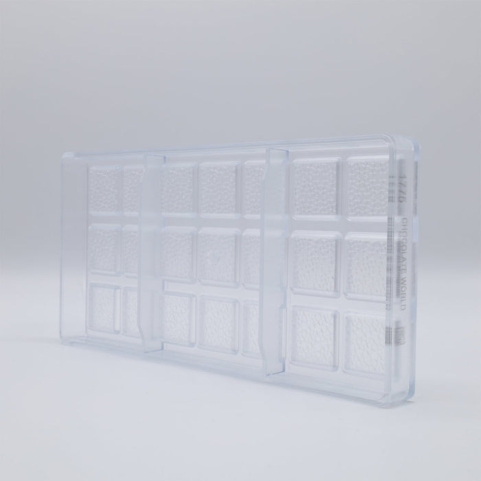 Chocolate World Caraque Sherazade Polycarbonate Chocolate Mold – ~3.15 x 1.97 x 0.20 in, 8 Cavities