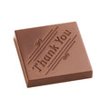 Chocolate World Caraque 'Thank You' polycarbonate chocolate mold 1853CW with 18 cavities, professional Belgian confectionery mold for bonbons and pralines, clear polycarbonate caraque 'thank you' chocolate mould 1853CW