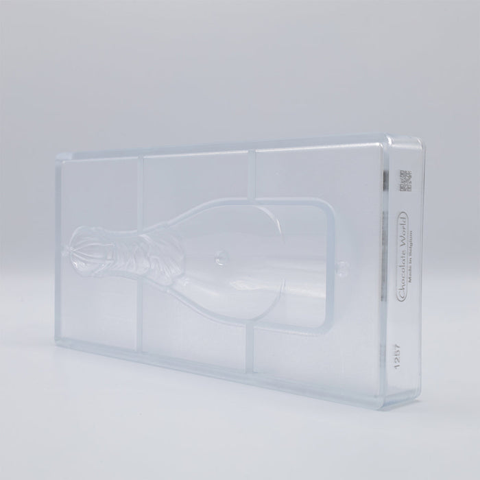 Chocolate World Champagne Bottle (Half-Litre) Polycarbonate Chocolate Mold – 2.52 x 2.56 x 8.66 in, 1 Cavity