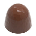 Chocolate World Cone Facet polycarbonate chocolate mold 12056CW with 21 cavities, professional Belgian confectionery mold for bonbons and pralines, clear polycarbonate cone facet chocolate mould 12056CW