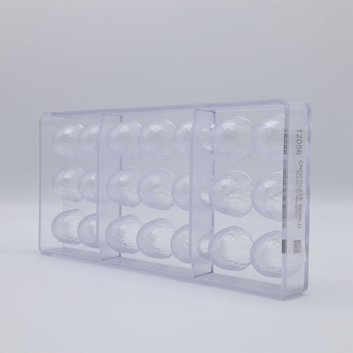 Chocolate World Cone Facet Polycarbonate Chocolate Mold – 1.14 in diameter x 0.98 in, 21 Cavities