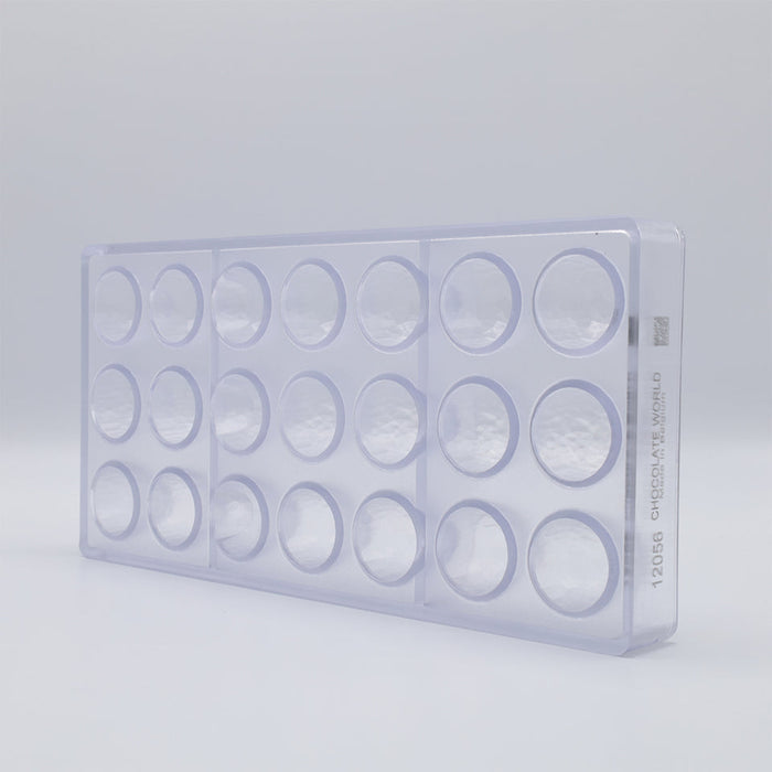 Chocolate World Cone Facet Polycarbonate Chocolate Mold – 1.14 in diameter x 0.98 in, 21 Cavities