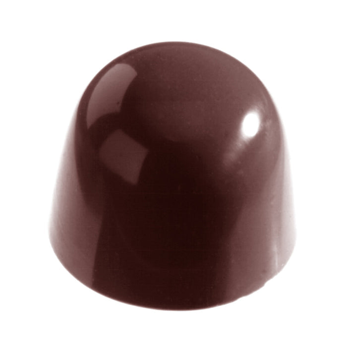 Chocolate World Cone polycarbonate chocolate mold 1433CW with 24 cavities, professional Belgian confectionery mold for bonbons and pralines, clear polycarbonate cone chocolate mould 1433CW