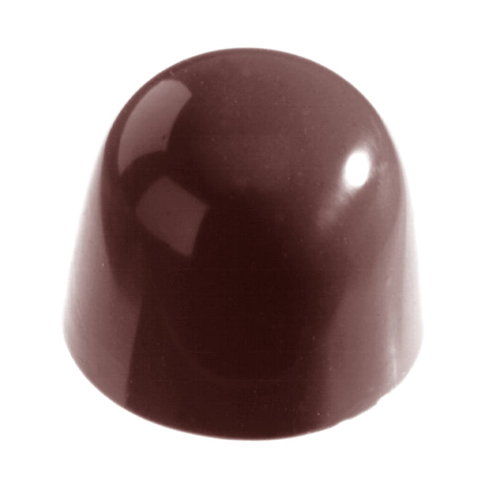 Chocolate World Cone polycarbonate chocolate mold 1157CW with 21 cavities, professional Belgian confectionery mold for bonbons and pralines, clear polycarbonate cone chocolate mould 1157CW