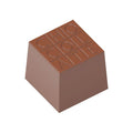 Chocolate World Cube 'Chocolate' polycarbonate chocolate mold 1729CW with 24 cavities, professional Belgian confectionery mold for bonbons and pralines, clear polycarbonate cube 'chocolate' chocolate mould 1729CW
