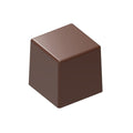 Chocolate World Cube polycarbonate chocolate mold CF0232 with 24 cavities, professional Belgian confectionery mold for bonbons and pralines, clear polycarbonate cube chocolate mould CF0232