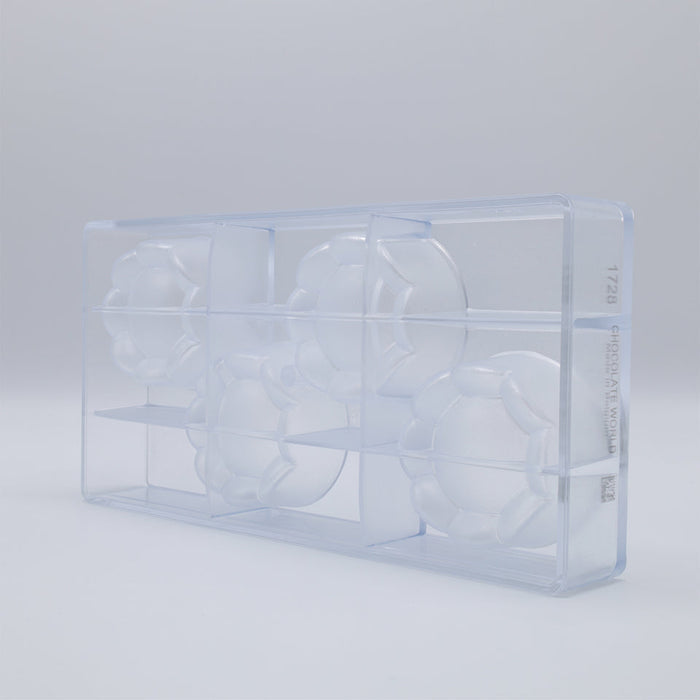 Chocolate World Cup Bottom HM005 Polycarbonate Chocolate Mold – ~1.77 x 1.77 x 0.39 in, 12 Cavities