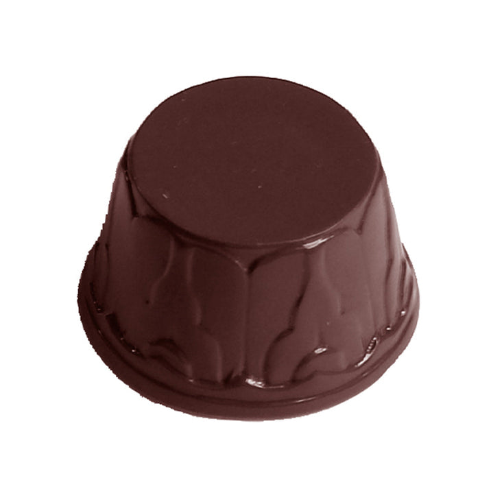 Chocolate World Cup polycarbonate chocolate mold 1509CW with 6 cavities, professional Belgian confectionery mold for bonbons and pralines, clear polycarbonate cup chocolate mould 1509CW