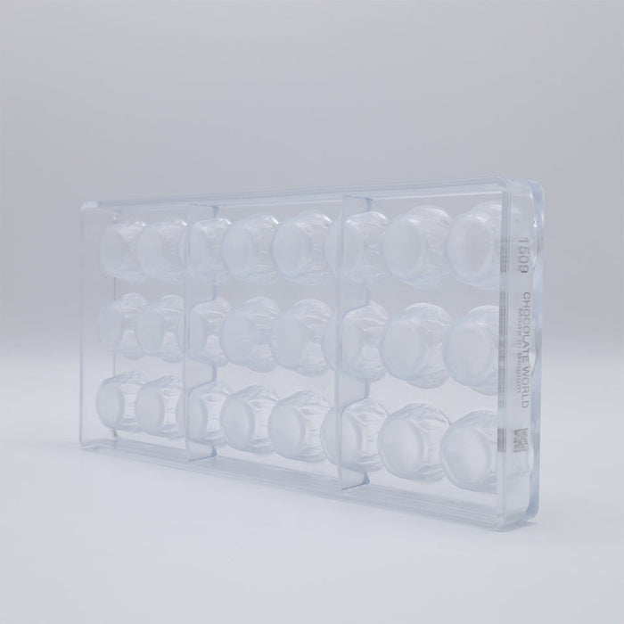 Chocolate World Cup Polycarbonate Chocolate Mold – ~1.77 x 1.77 x 0.98 in, 6 Cavities