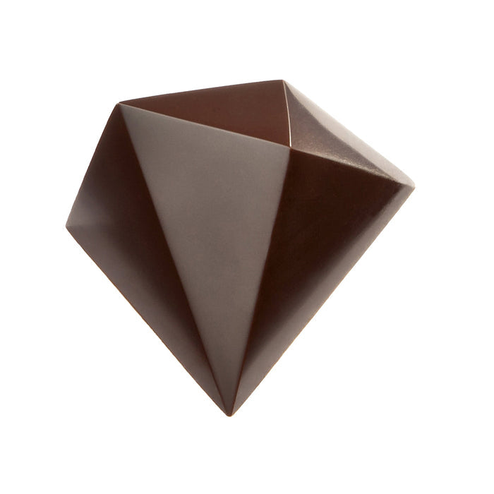 Chocolate World Davide Comaschi polycarbonate chocolate mold 1754CW with 24 cavities (3x8 layout), professional Belgian world-champion designer bonbon mold, clear polycarbonate Davide Comaschi chocolate mould 1754CW