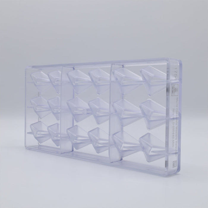 Chocolate World Davide Comaschi Polycarbonate Chocolate Mold – 1.26 x 1.50 x 0.89 in, 24 Cavities