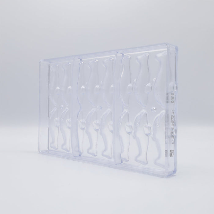 Chocolate World Dolphin Polycarbonate Chocolate Mold – ~2.36 x 0.98 x 0.79 in, 8 Cavities
