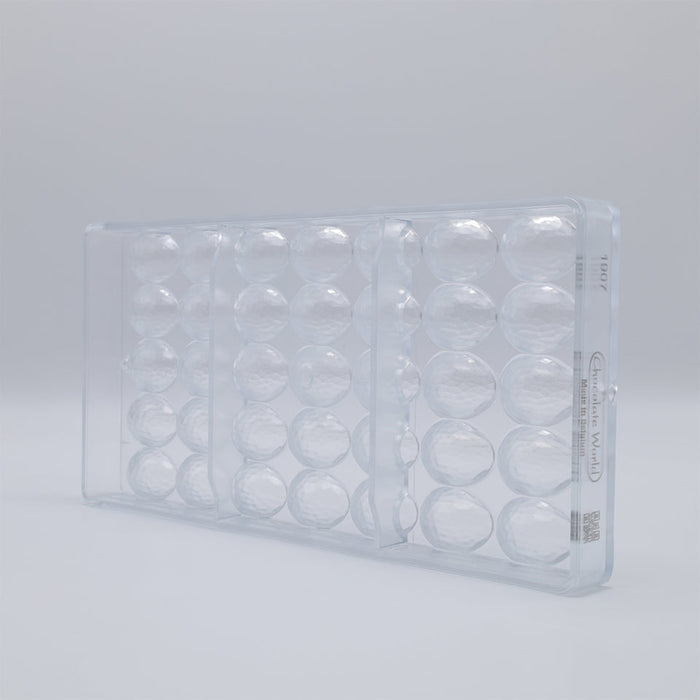 Chocolate World Egg Facet 29mm Polycarbonate Chocolate Mold – 1.14 x 0.77 x 0.55 in, 32 Cavities