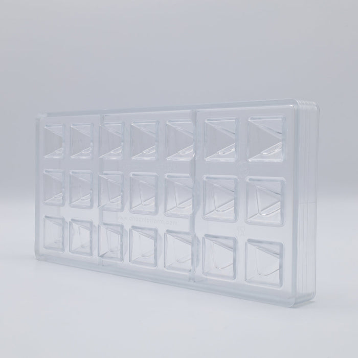Chocolate World Egyptian Pyramid Polycarbonate Chocolate Mold – ~0.98 x 0.98 x 0.79 in, 32 Cavities