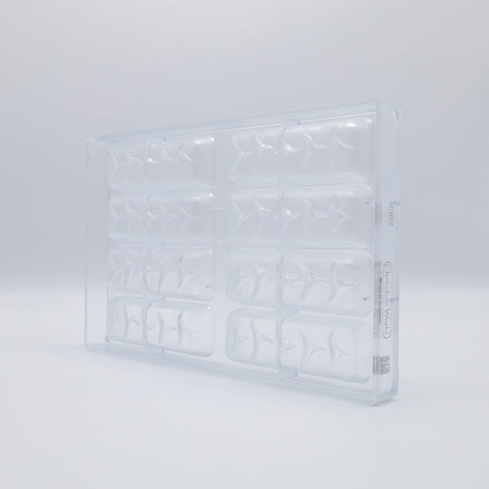 Chocolate World Enrobed Bar Large Polycarbonate Chocolate Mold – 4.13 x 1.30 x 0.79 in, 8 Cavities