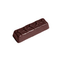Chocolate World Enrobed Bar Medium polycarbonate chocolate mold 2363CW with 12 cavities, professional Belgian confectionery mold for bonbons and pralines, clear polycarbonate enrobed bar medium chocolate mould 2363CW