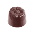 Chocolate World Flower polycarbonate chocolate mold 2313CW with 32 cavities, professional Belgian confectionery mold for bonbons and pralines, clear polycarbonate flower chocolate mould 2313CW