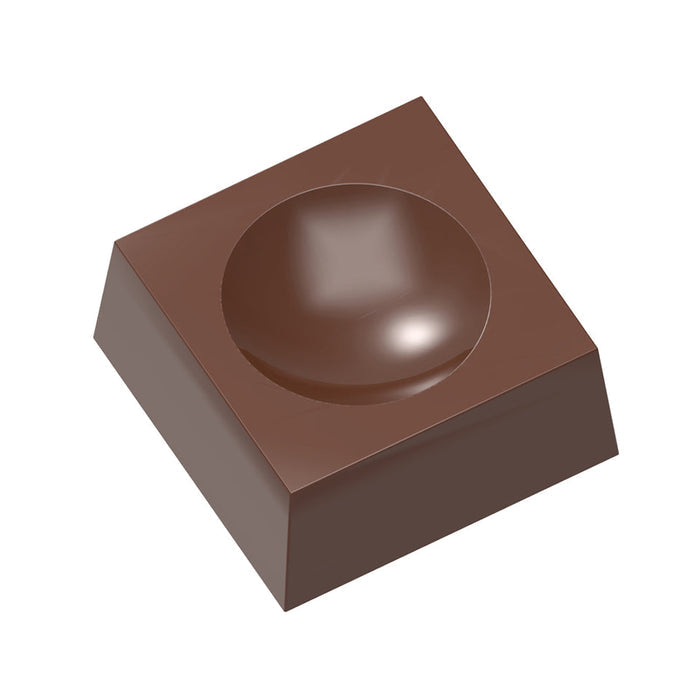 Chocolate World Foot for Globe 9g polycarbonate chocolate mold 1647CW with 24 cavities, professional Belgian confectionery mold for bonbons and pralines, clear polycarbonate foot for globe 9g chocolate mould 1647CW